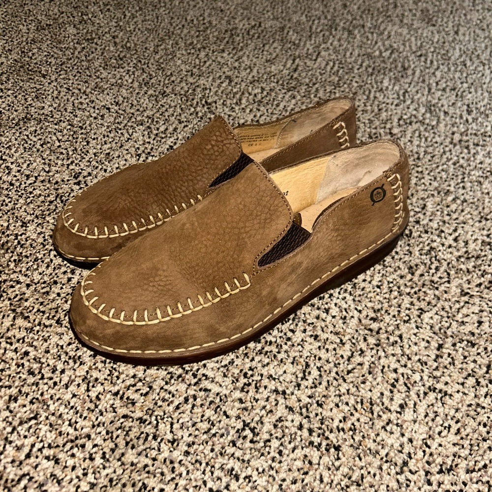 Born Women's Brown Slip-On Moccasin Loafers - Picture 2 of 5